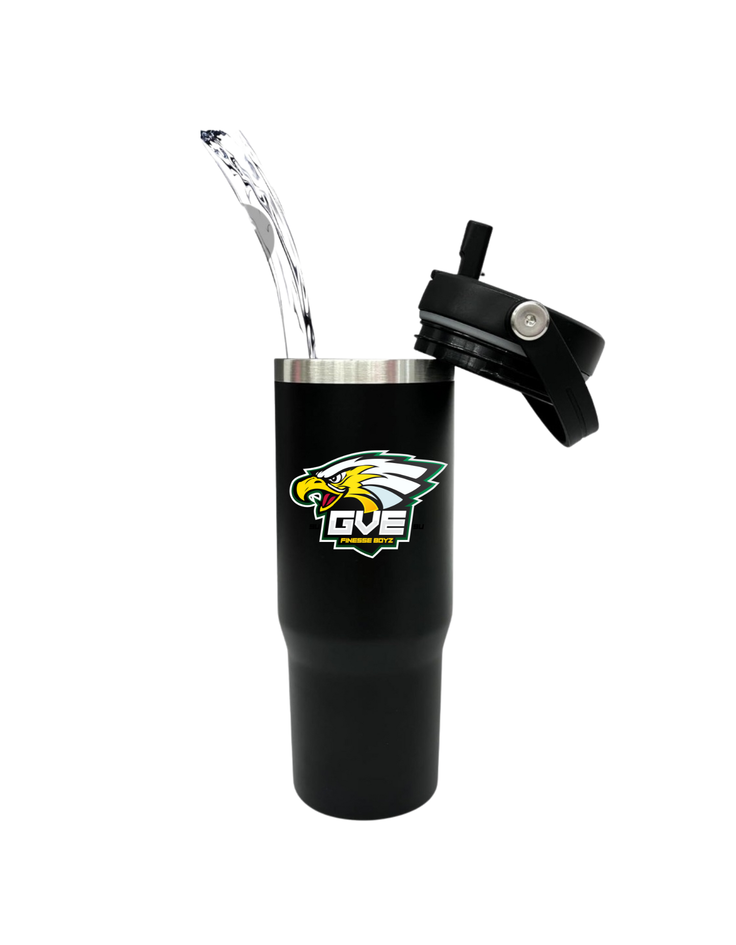 GVE 30oz Tumbler Cup with Flip Straw