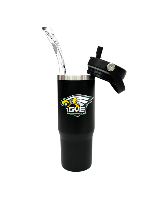 GVE 30oz Tumbler Cup with Flip Straw